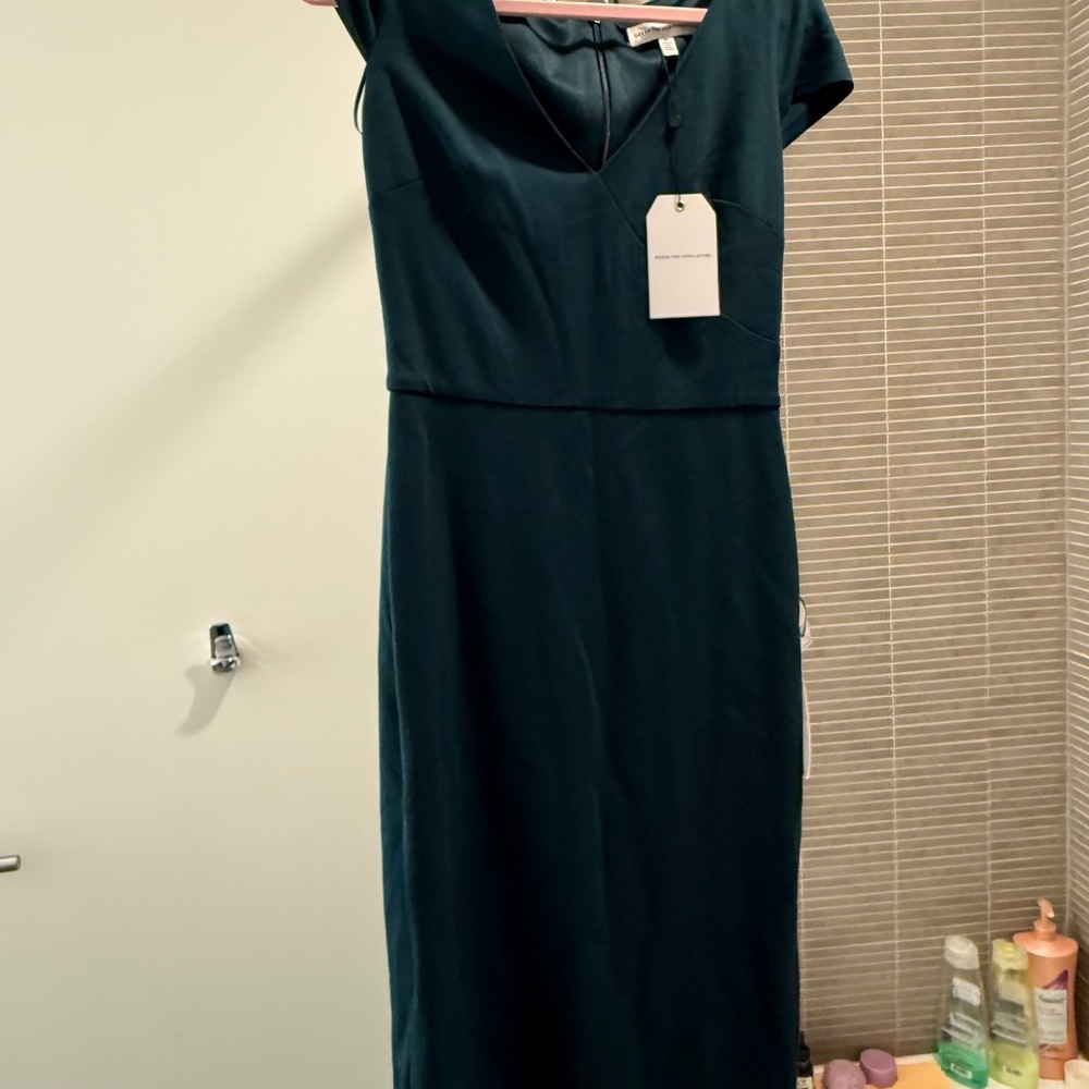 Dress the Population Deep Green Midi Dress